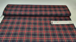 TARTANSTOFF SCHOTTISCH CHECK DUNKELBLAU