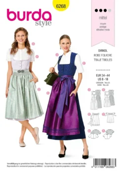 BURDA SCHNITTMUSTER 6268 - DIRNDL