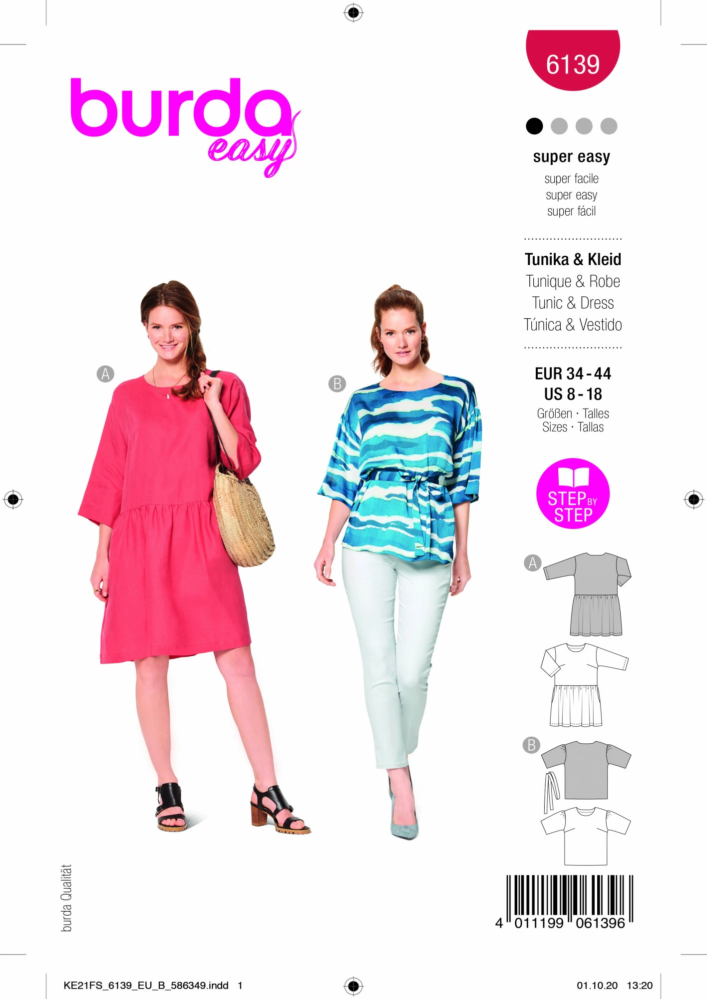 BURDA SCHNITTMUSTER 6139 - KLEID