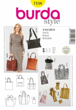 BURDA SCHNITTMUSTER 7158 - TASCHE, SHOPPER