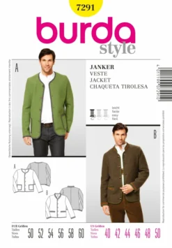 BURDA SCHNITTMUSTER 7291 - JANKER