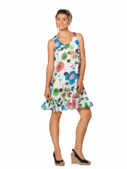 BURDA SCHNITTMUSTER 7390 - SOMMER-TUNIKA & TRÄGERKLEID