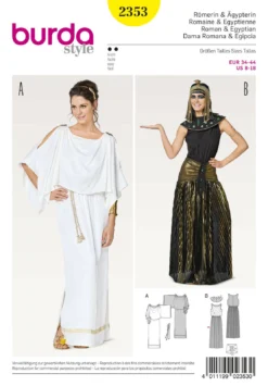 BURDA SCHNITTMUSTER 2353 - RÖMERIN UND ÄGYPTERIN