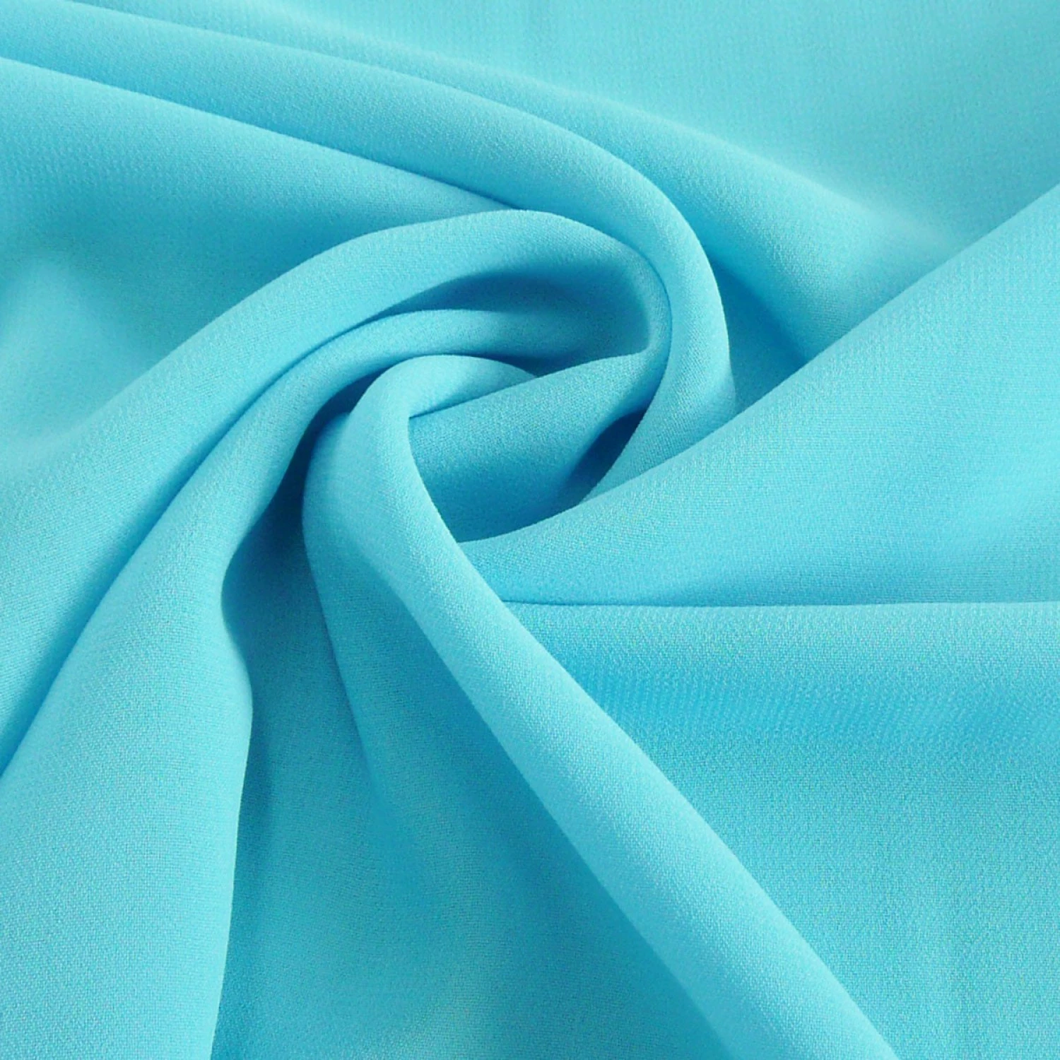 CHIFFON UNI - Fb. AZURBLAU