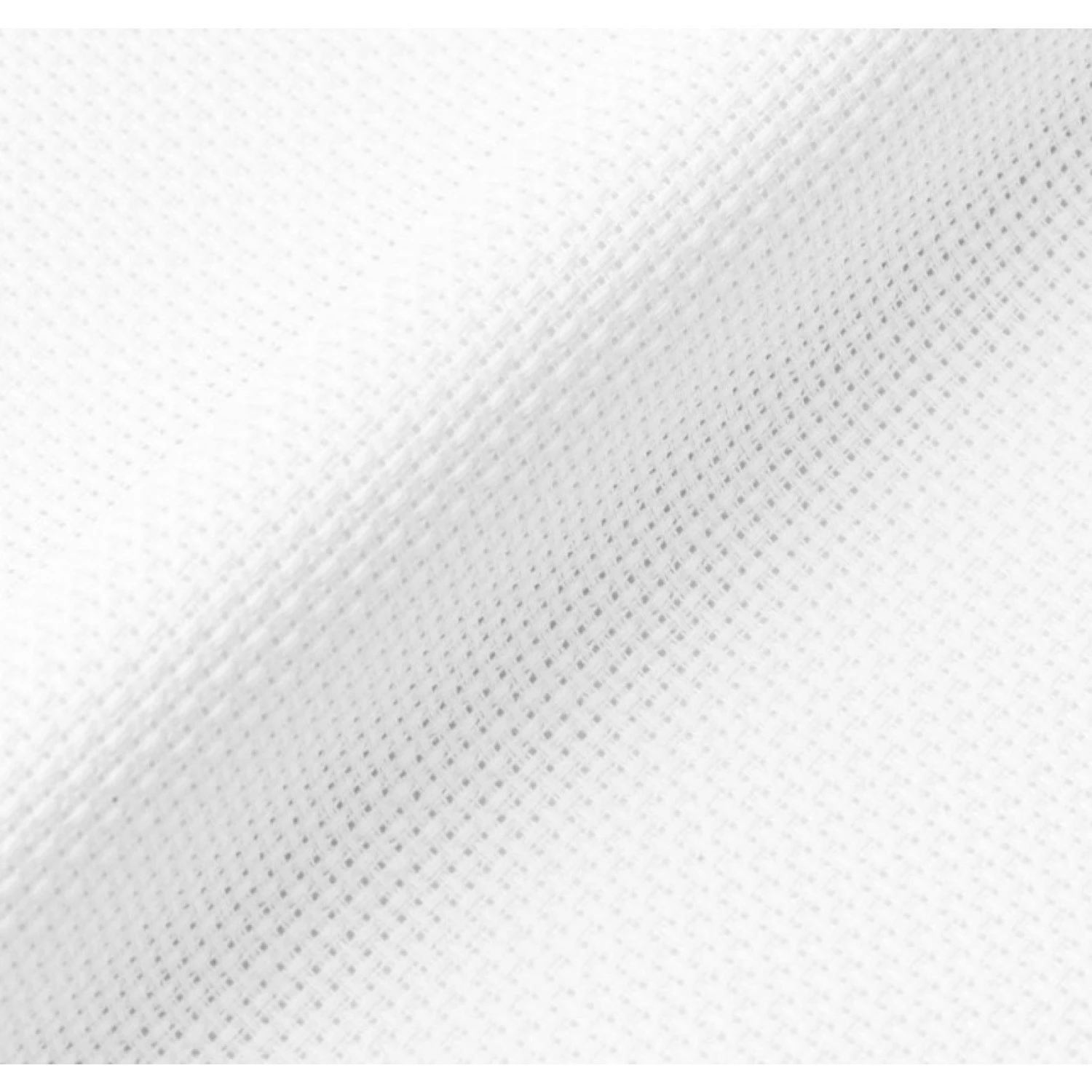 AIDA STICKSTOFF AUS BAUMWOLLE, 110 CM HOCH, 7 PTS/CM - Fb. 000 WEISS