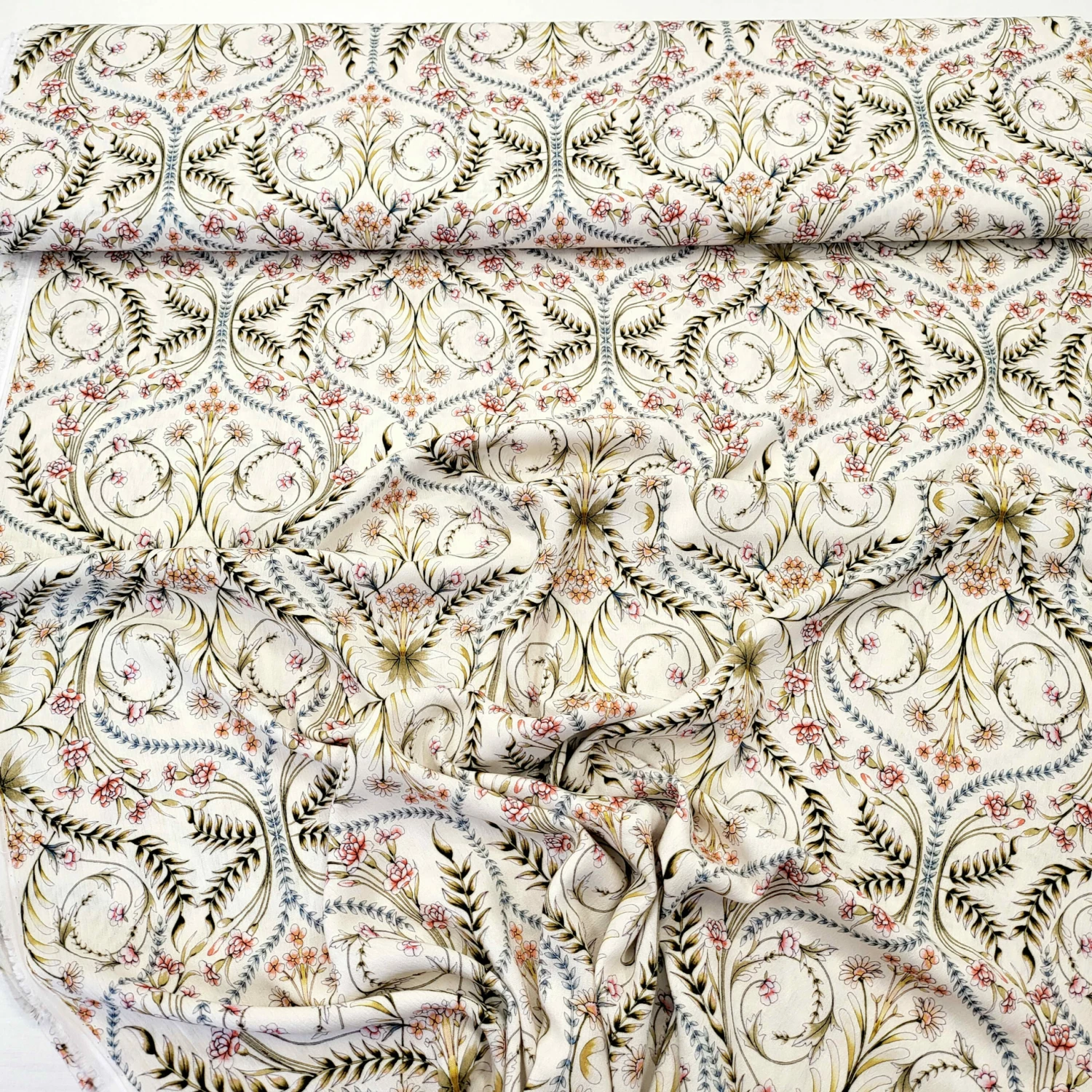 VISKOSE STOFF - Fb. ECRU – Bild 2