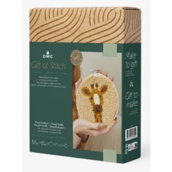 DMC GIFT OF STITCH - PUNCH NEEDLE SET "GIRAFE GEORG"