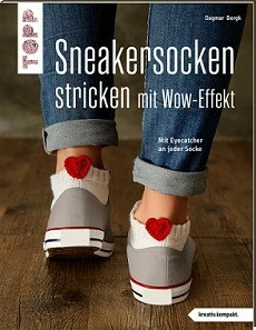 SNEAKERSOCKEN STRICKEN MIT WOW-EFFEKT, MIT EYECATCHER AN JEDER SOCKE, VON DAGMAR BERGK